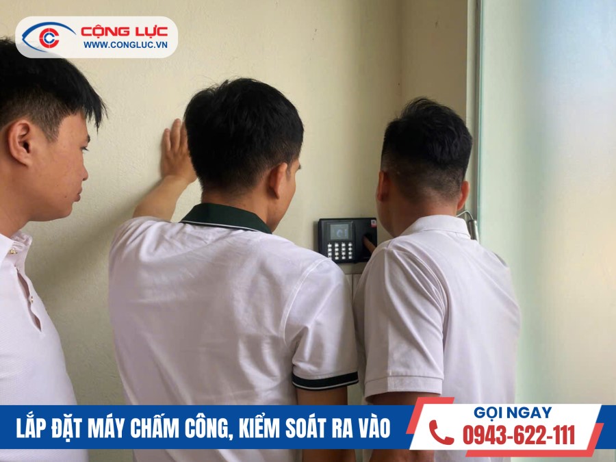 lắp máy chấm công vân tay công ty bđs ht land tại huyện thuỷ nguyên hải phòng