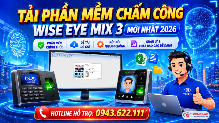 link tải phần mềm chấm công wise eye mix 3 2026