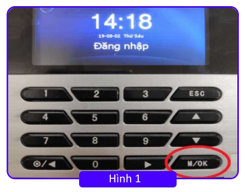 hướng dẫn đăng ký mật mã trên máy chấm công vân tay