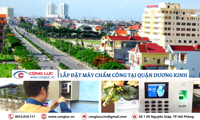 thi công lắp đặt máy chấm công tại quận Dương Kinh hải phòng