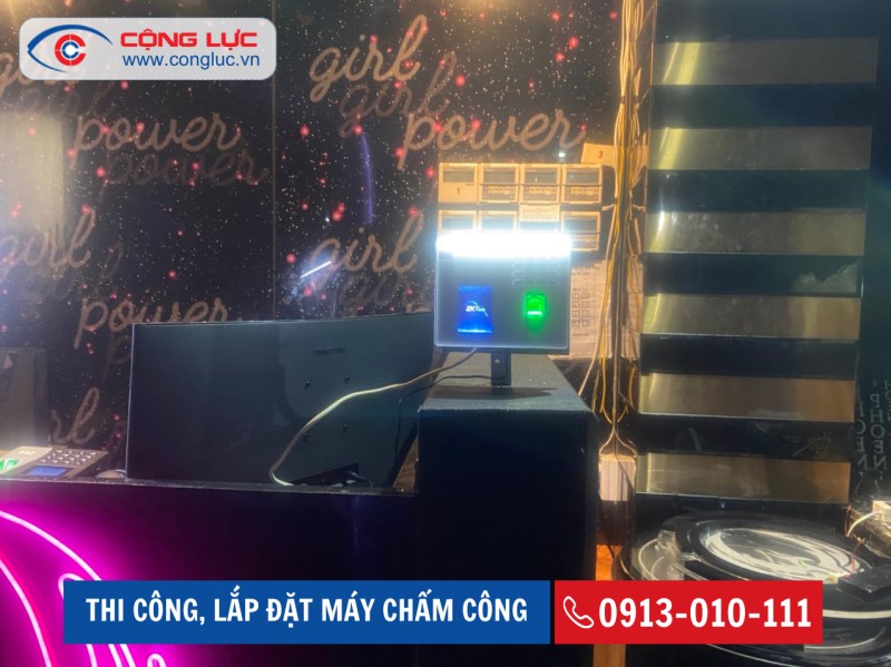 lắp máy chấm công cho quán bar số 1 lý thường kiệt hải phòng