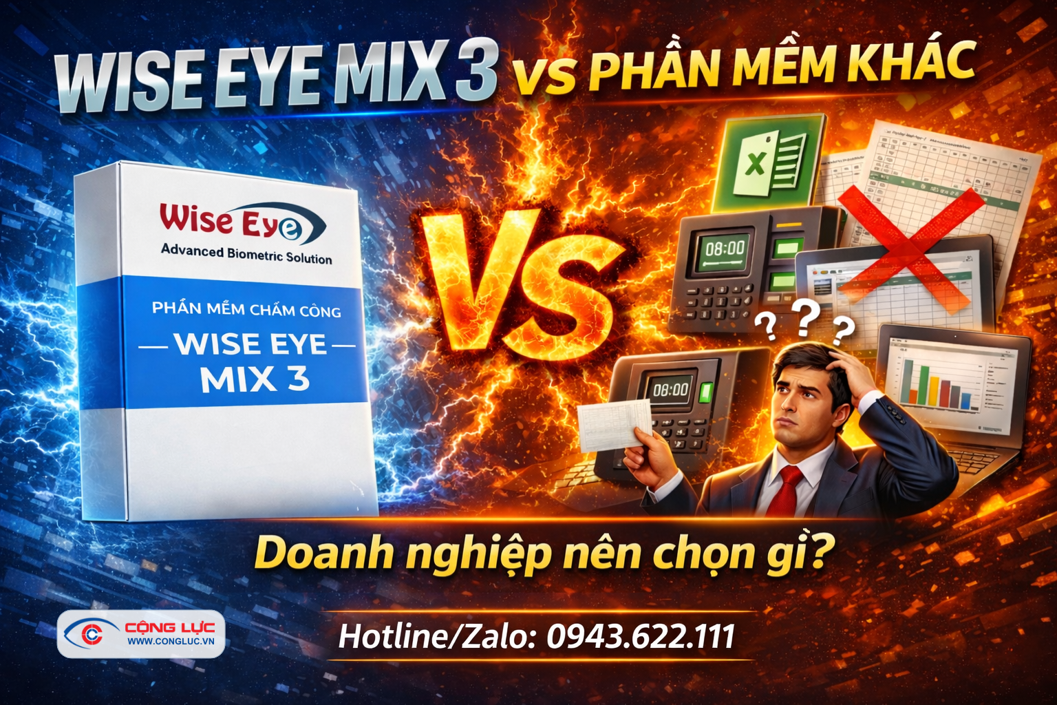 phần mềm wise eye mix 3 và phần mềm khác doanh nghiệp chọn gì
