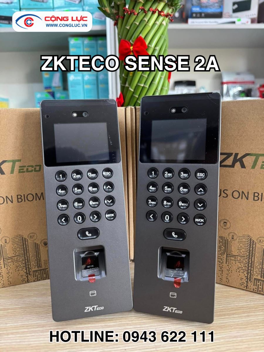 Máy chấm công khuôn mặt ZKteco Sense 2A chính hãng giá tốt tại Hải Phòng