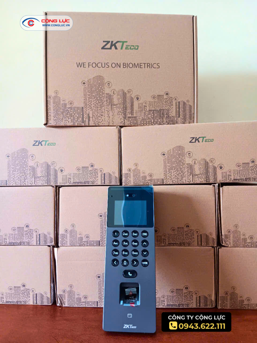 lắp máy chấm công khuôn mặt zkteco sense 2A tại du thuyền Athena Hạ Long