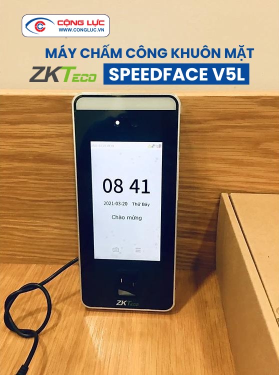 máy chấm công khuôn mặt zkteco SPEEDFACE V5L 