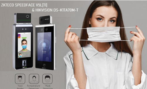 bán máy chấm công khuôn mặt zkteco speedface v5l tại Hải Phòng
