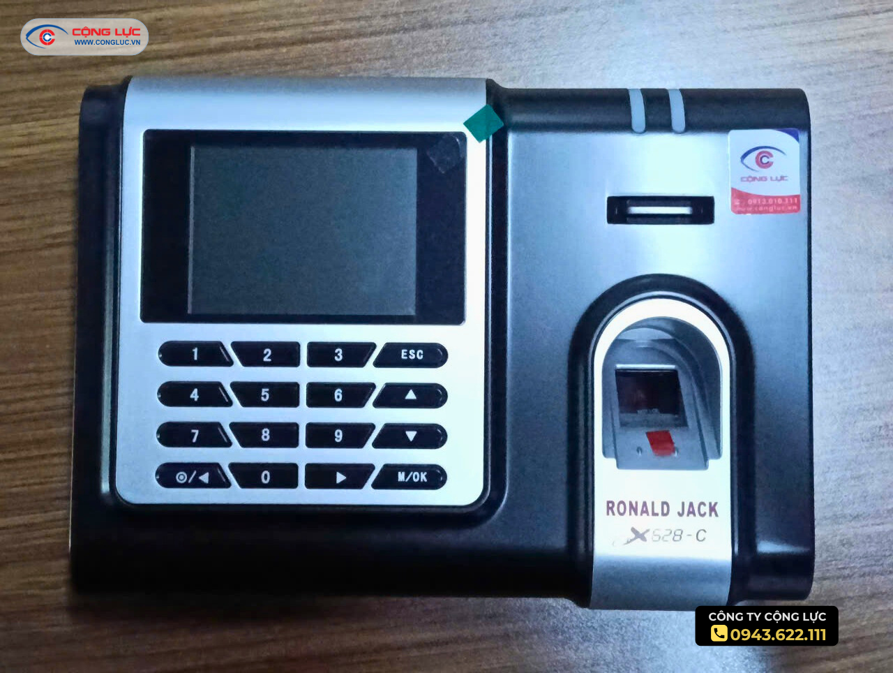 máy chấm công vân tay Ronald Jack X628C chính hãng