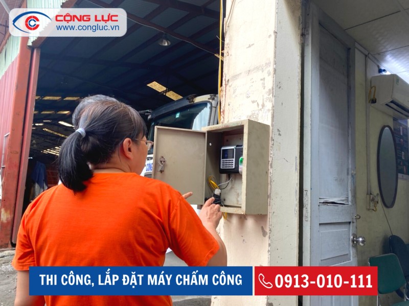 Lắp đặt máy chấm công vân tay cho công ty kỹ thuật hàng hải MASERCO tại quận ngô quyền hải phòng