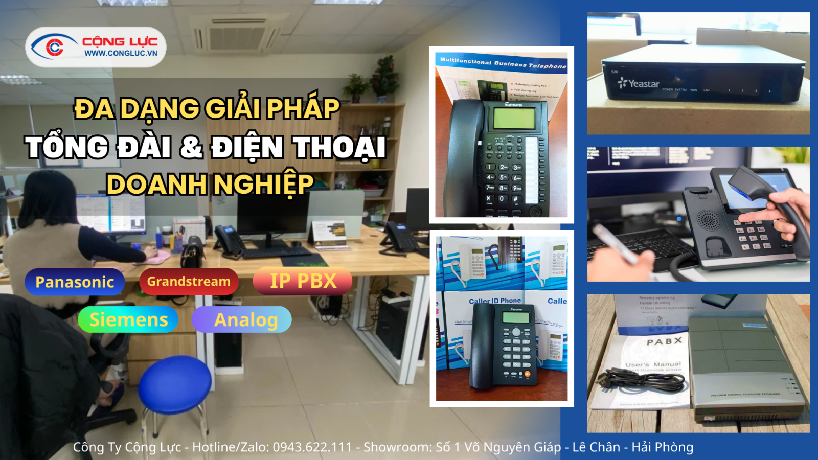 Cộng Lực lắp tổng đài điện thoại nội bộ chuyên nghiệp tại Hải Phòng