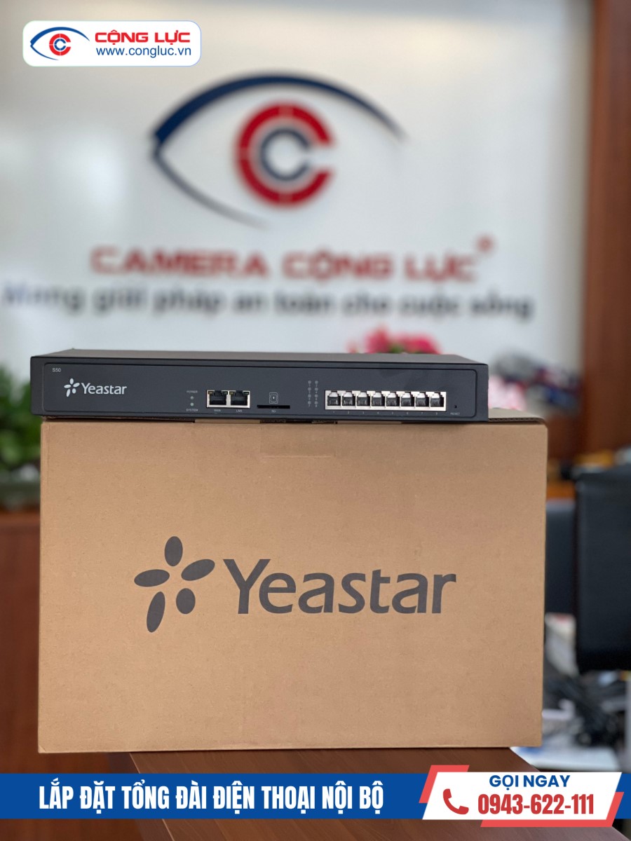 lắp đặt tổng đài điện thoại IP PBX Yeastar S50 tại văn phòng công ty Gold Partner Logistics