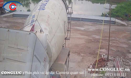 Thi công lắp đặt hệ thống camera quan sát tại Việt Yên, Bắc Giang - Công ty bê tông Quốc An.