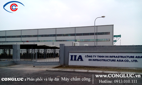 Thi công hệ thống máy chấm công tại công ty IIA, KCN Đình Vũ Hải Phòng