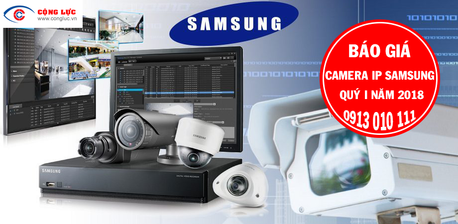 Bảng báo giá Camera IP Samsung Quý I năm 2018