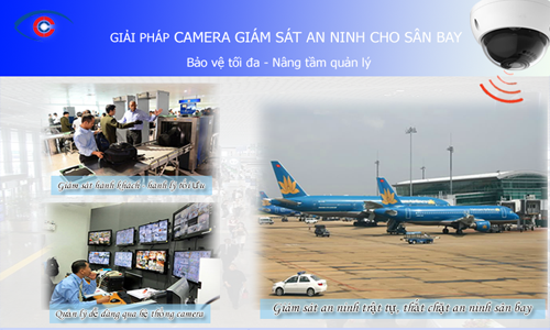 Giải pháp lắp đặt camera IP quan sát tại sân bay