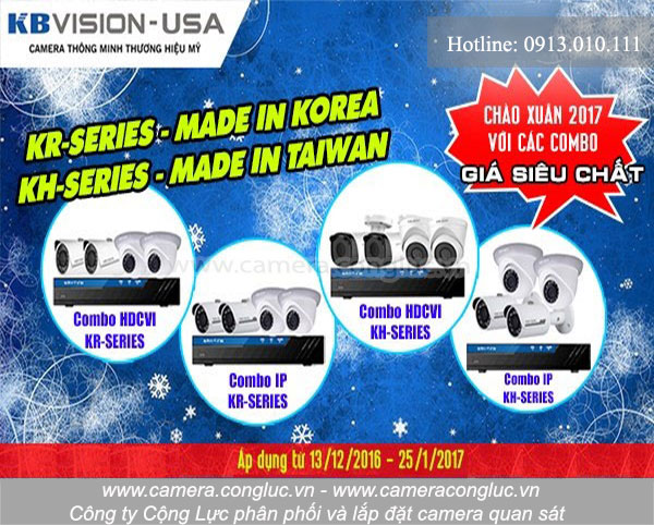 Khuyến mãi lắp đặt trọn bộ Camera quan sát giá rẻ Hbvision