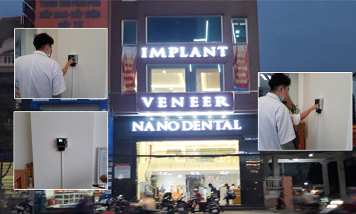 Lắp đặt máy chấm công Nha khoa Nano Dental tại đường Trần Nguyên Hãn Hải Phòng