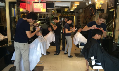 Lắp máy chấm công tại Salon tóc Trung Quân Hải Phòng