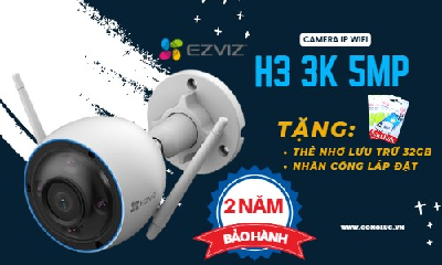 Bán Camera IP Ezviz H3 3K 5MP Giá Rẻ Nhất Hải Phòng