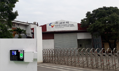 Lắp máy chấm công cho CÔNG TY COVATEC tại Huyện An Dương Hải Phòng