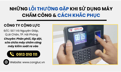 Khắc Phục Các Lỗi Phổ Biến Khi Sử Dụng Máy Chấm Công Khuôn Mặt