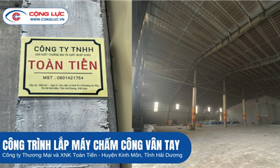 Lắp Máy Chấm Công Tại Huyện Kinh Môn Hải Dương Cho Công Ty Toàn Tiến