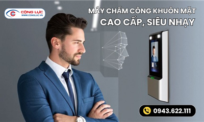 Máy Chấm Công Nhận Diện Khuôn Mặt Cao Cấp, Siêu Nhạy. Lắp Đặt Miễn Phí.