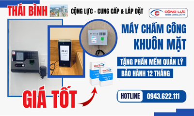 Máy Chấm Công Khuôn Mặt Tại Thái Bình Chính Hãng, Tặng Phần Mềm