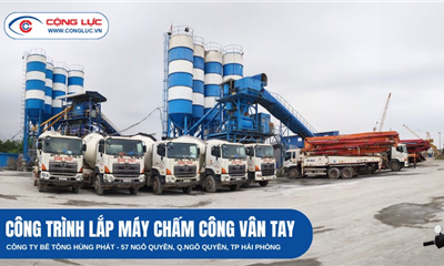 Lắp Máy Chấm Công Tại Công Trường Công Ty Bê Tông Hùng Phát 57 Ngô Quyền