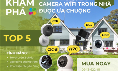 Khám Phá TOP 5 Camera Wifi Ezviz Trong Nhà Được Ưa Chuộng Nhất Cho Nhà Ở