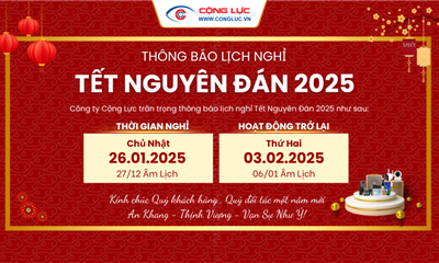 THÔNG BÁO LỊCH NGHỈ TẾT NGUYÊN ĐÁN ẤT TỴ 2025