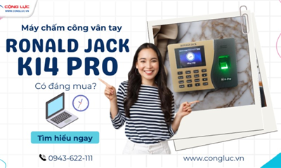 Mọi Điều Cần Biết Về Máy Chấm Công Vân Tay Ronald Jack K14 Pro Trước Khi Mua!