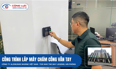 Cộng Lực Lắp Đặt Máy Chấm Công Vân Tay Cho Văn Phòng ALEWIJNSE MARINE Việt Nam Tại Hải Phòng
