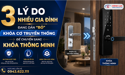 3 Lý Do Nhiều Gia Đình Đang Dần “Bỏ” Khóa Cơ Truyền Thống Để Chuyển Sang Khóa Thông Minh