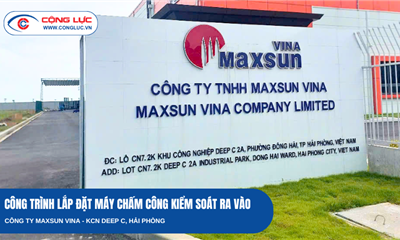 Cộng Lực Triển Khai Máy Chấm Công Kết Hợp Kiểm Soát Cửa Ra Vào Cho Maxsun Vina Tại KCN DEEPC Đình Vũ