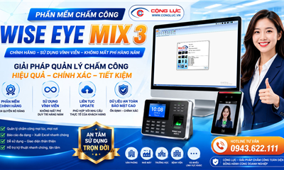8 Lợi Ích Vượt Trội Của Phần Mềm Chấm Công Wise Eye Mix 3 Mà Doanh Nghiệp Không Nên Bỏ Qua