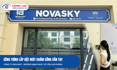 Lắp Máy Chấm Công Vân Tay Ronald Jack K14 Pro Tại Công Ty Novasky – Vinhomes Vũ Yên Hải Phòng