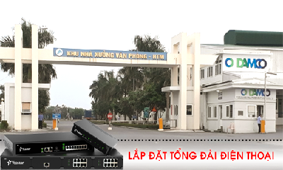 Lắp đặt tổng đài điện thoại tại Dương Kinh Hải Phòng - Công ty Nhôm Bảo Nguyên