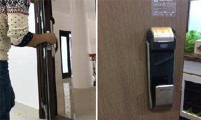 Lắp khóa cửa vân tay Công ty Tùng Dương tại tòa nhà SHP Hải Phòng