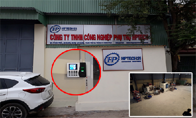 Lắp đặt máy chấm công tại An Dương - Công ty công nghiệp phụ trợ HPTECH Hải Phòng