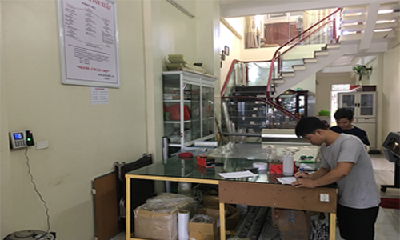 Lắp đặt máy chấm công vân tay RONALD JACK RJ500ID cho Công ty Minh Thiên tại Hải Phòng