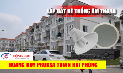 Lắp HỆ THỐNG ÂM THANH cho căn hộ chung cư Hoàng Huy Pruksa Town
