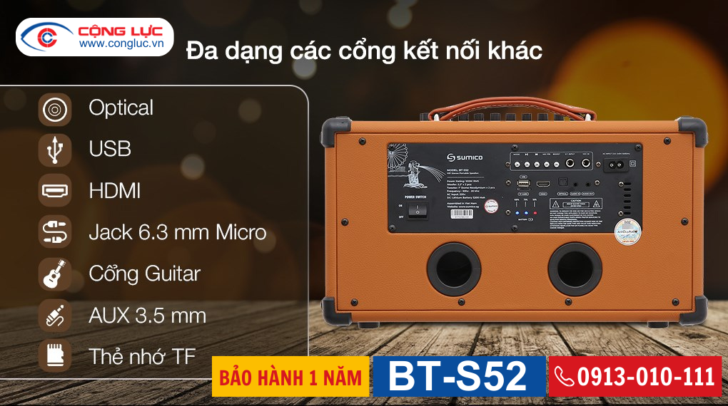 Loa Karaoke Di Động Sumico BT-S52