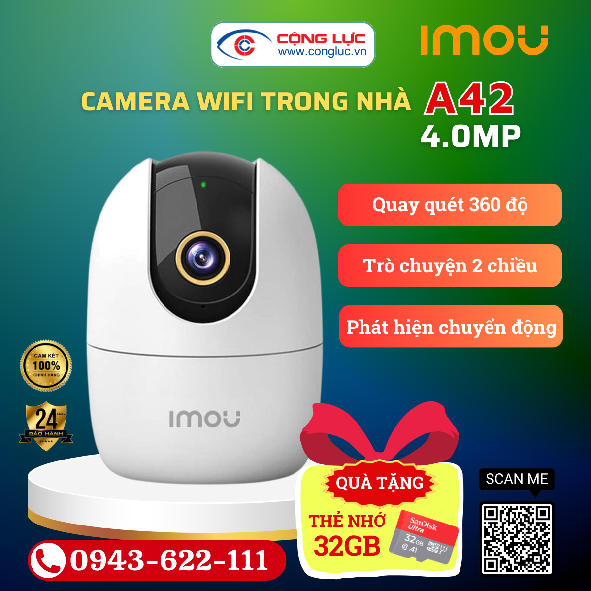 Camera IP Wifi IMOU IPC-A42P 4MP