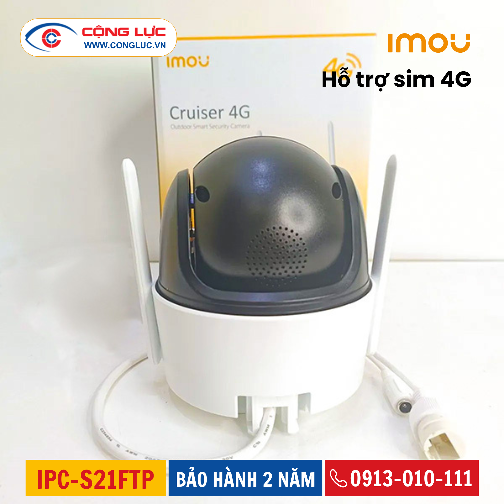 Camera IMOU Dùng Sim 4G IPC-S21FTP 2 Megapixel