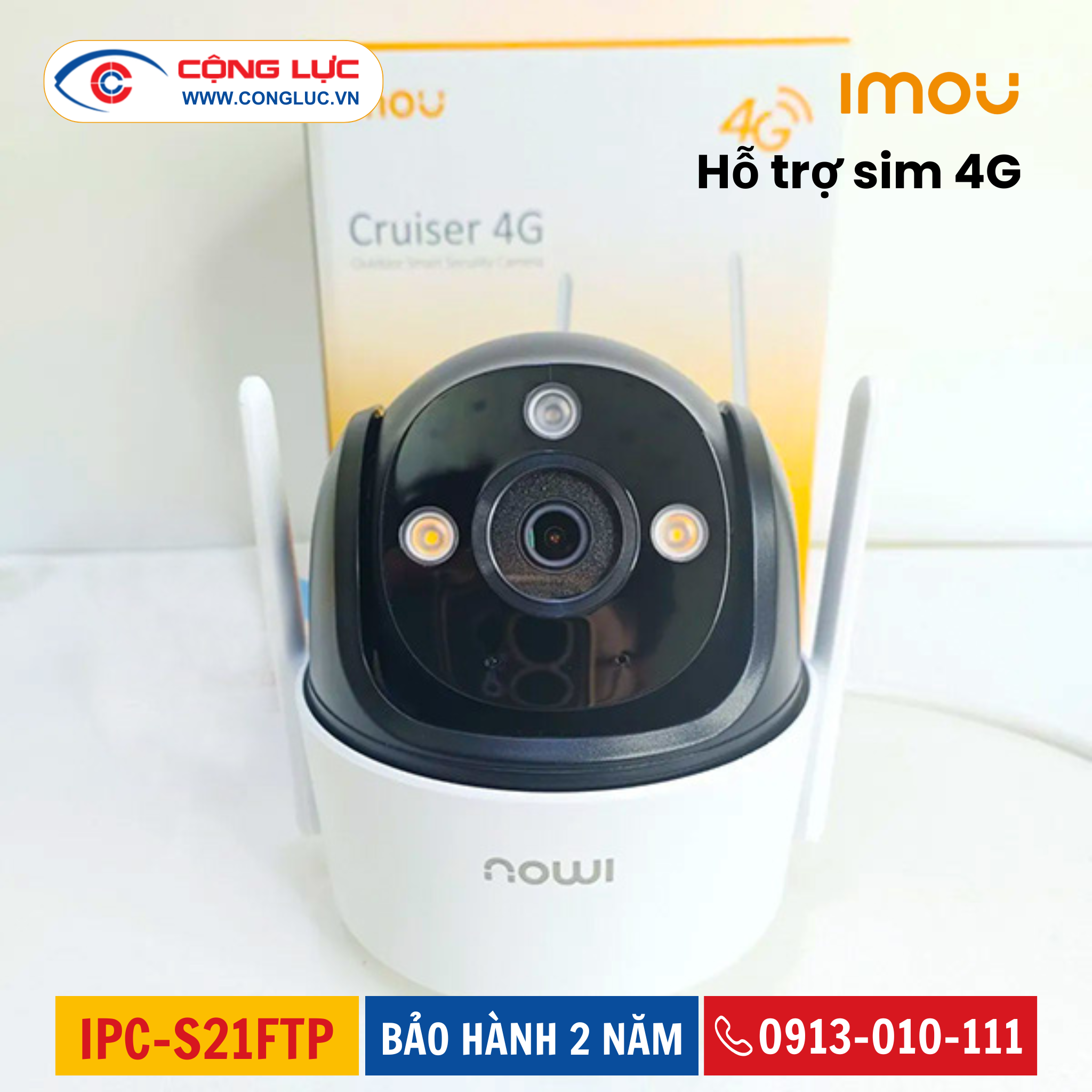 Camera IMOU Dùng Sim 4G IPC-S21FTP 2 Megapixel