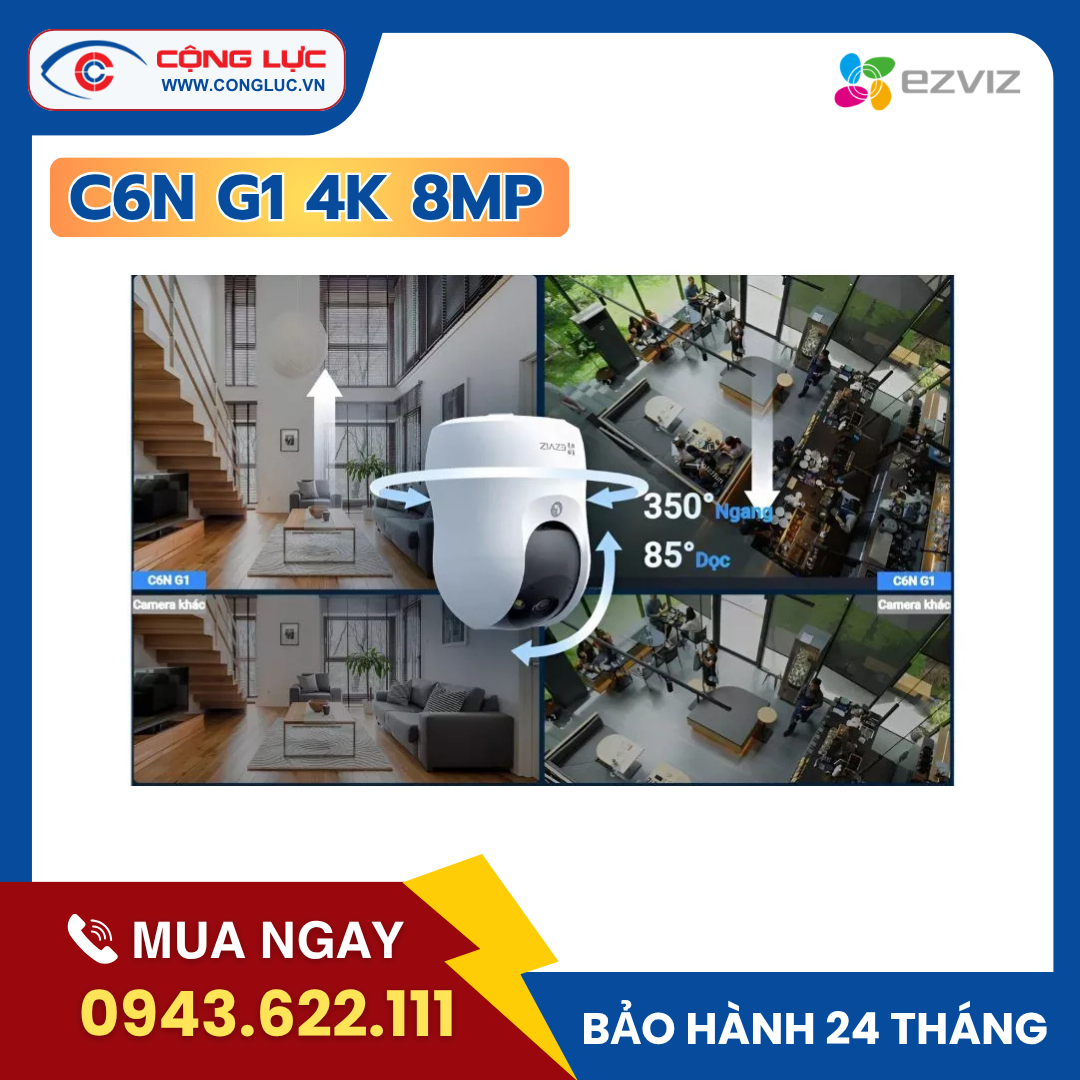Camera Trong Nhà Ezviz C6N G1 4K 8MP