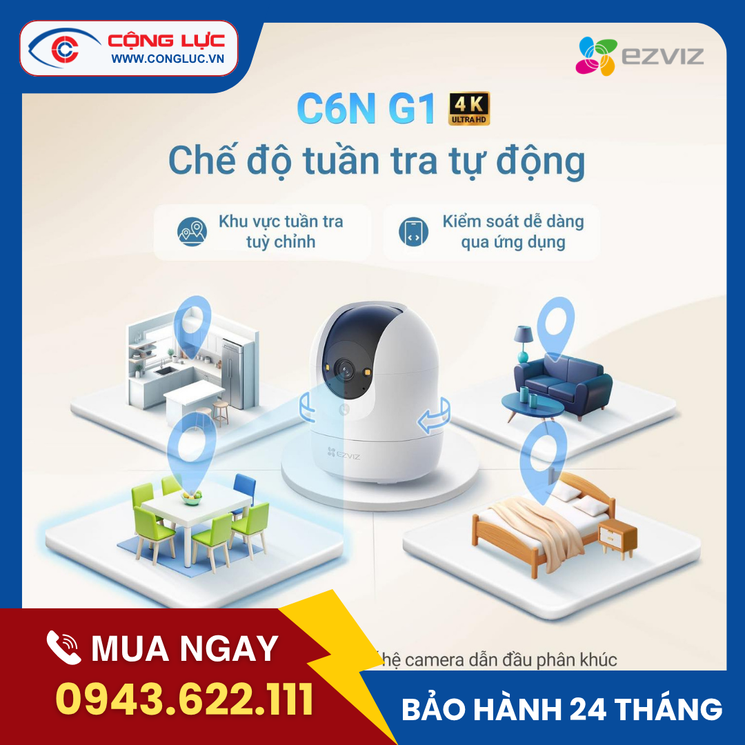 Camera Trong Nhà Ezviz C6N G1 4K 8MP