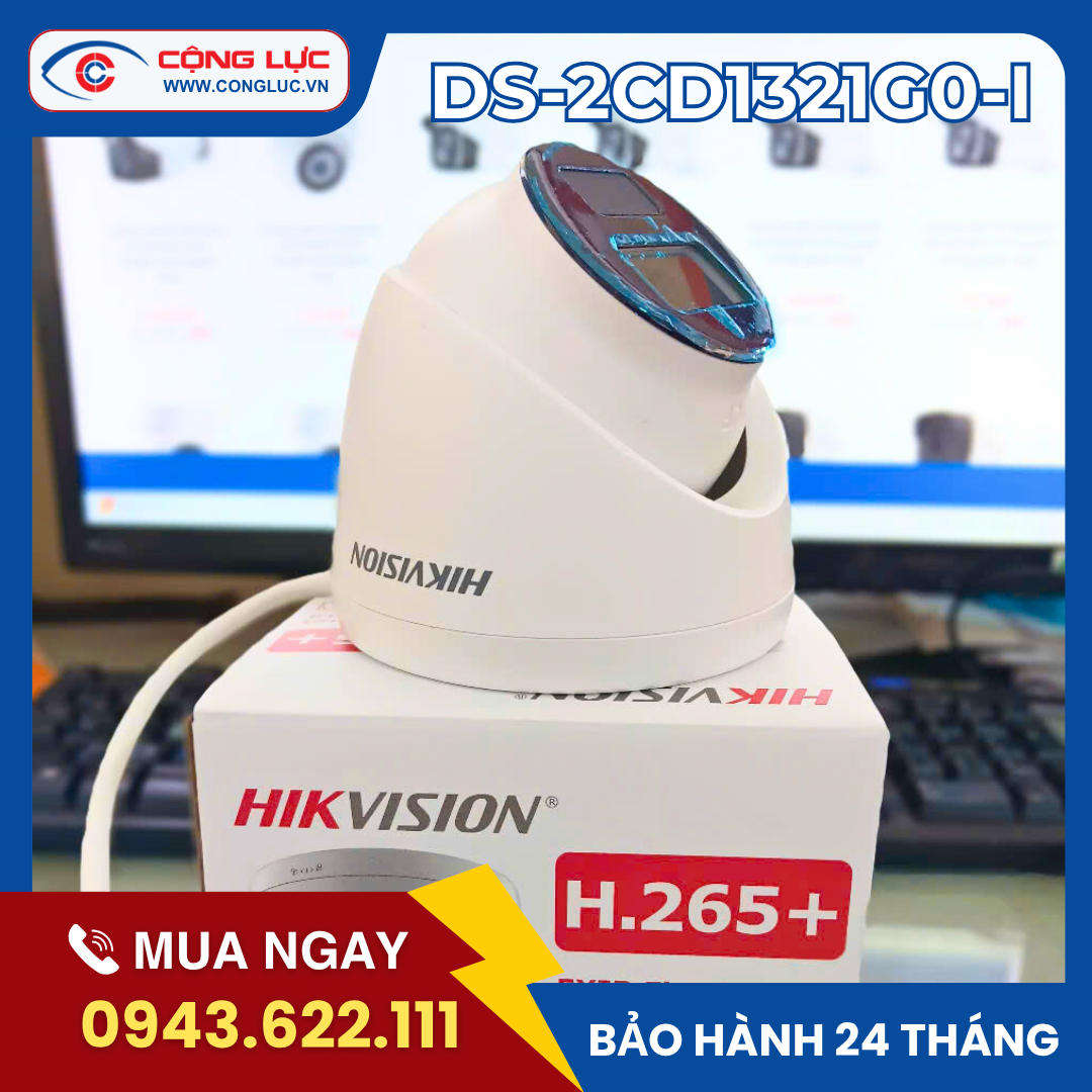 Camera IP 2MP bán cầu HIKVISION DS-2CD1321G0-I
