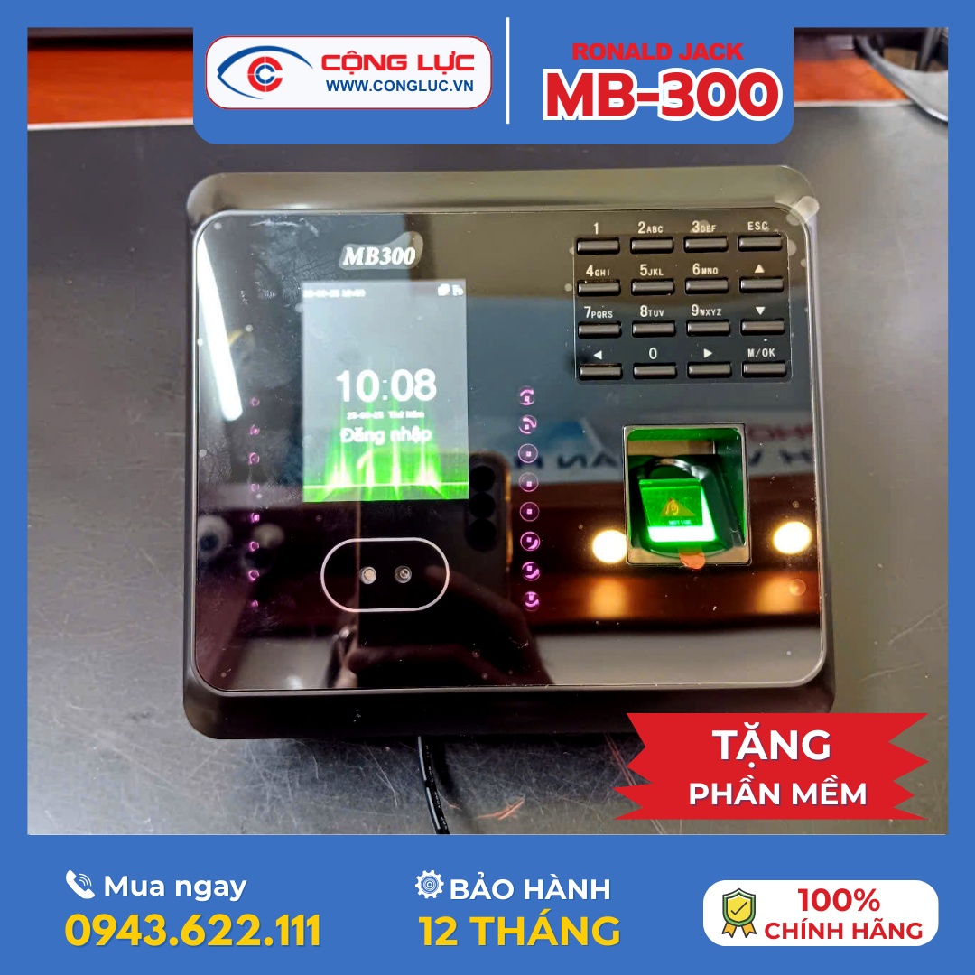 Máy Chấm Công Khuôn Mặt Ronald Jack MB-300