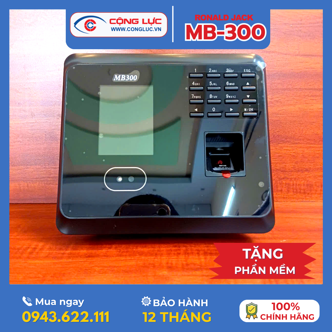 Máy Chấm Công Khuôn Mặt Ronald Jack MB-300